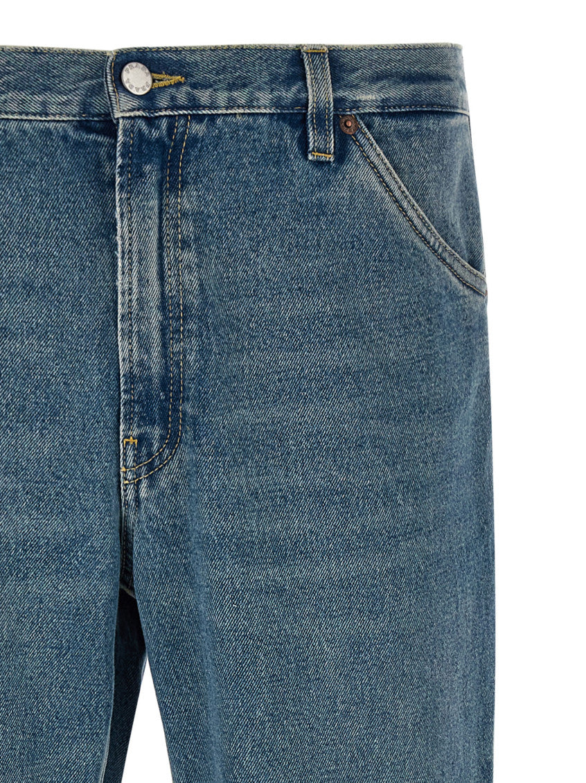 Blue Mid Rise Jeans 3