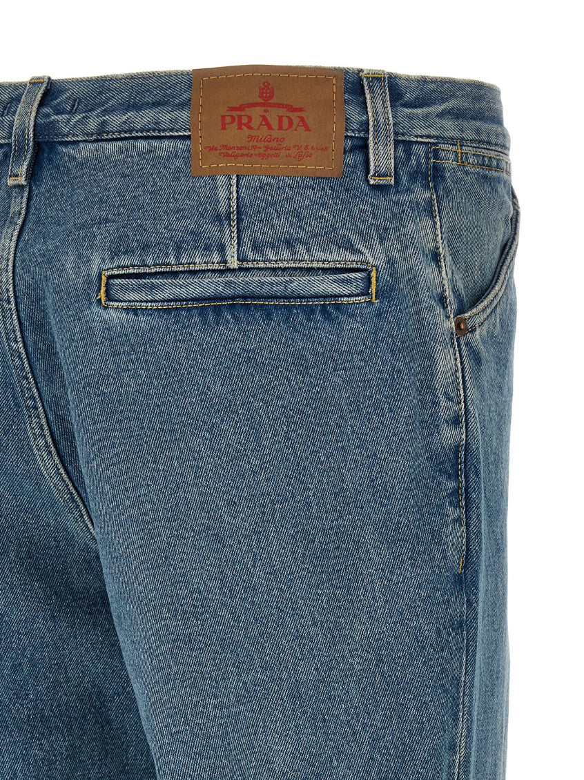 Blue Mid Rise Jeans 4
