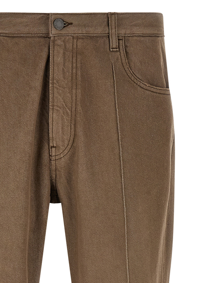 Brown Mid Rise Jeans 3