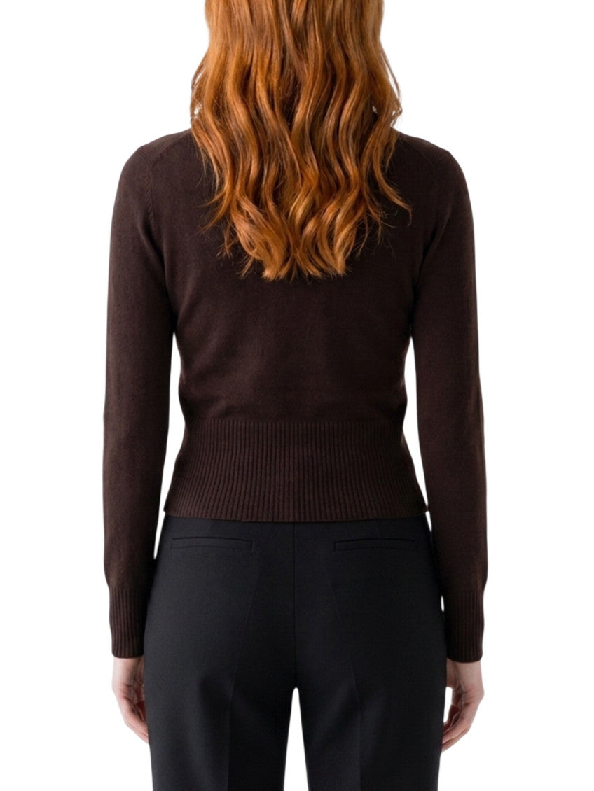 Brown Crew Neck Sweater 2