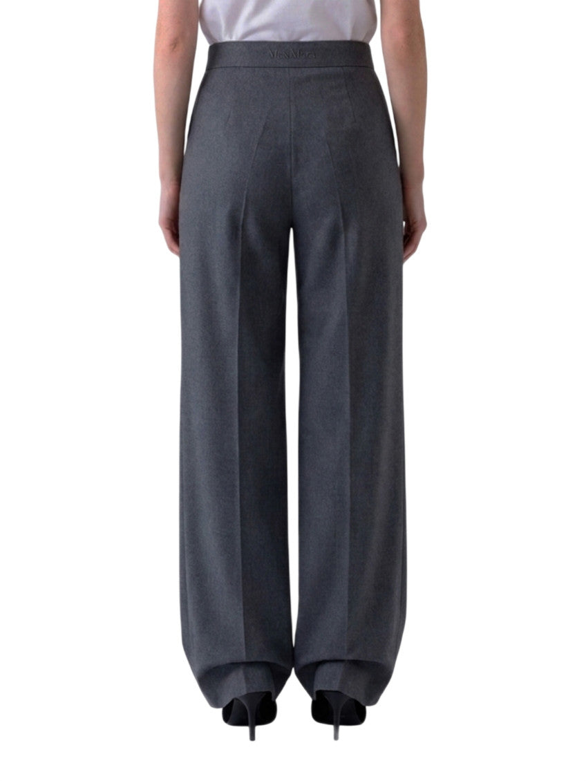 Grey Regular Pleated Pants 2