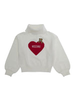 Girls White Graphic Hoodie 1