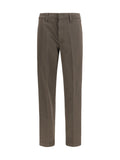 Olive Brown Straight Pants 1