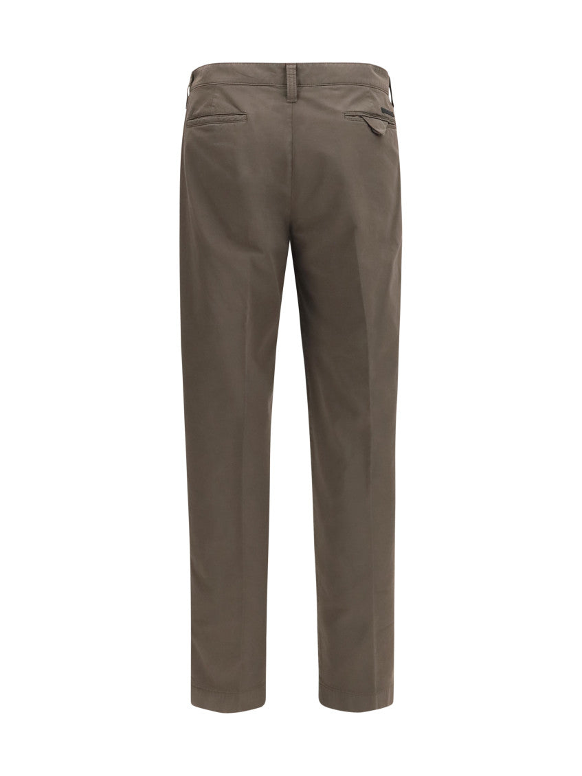 Olive Brown Straight Pants 2
