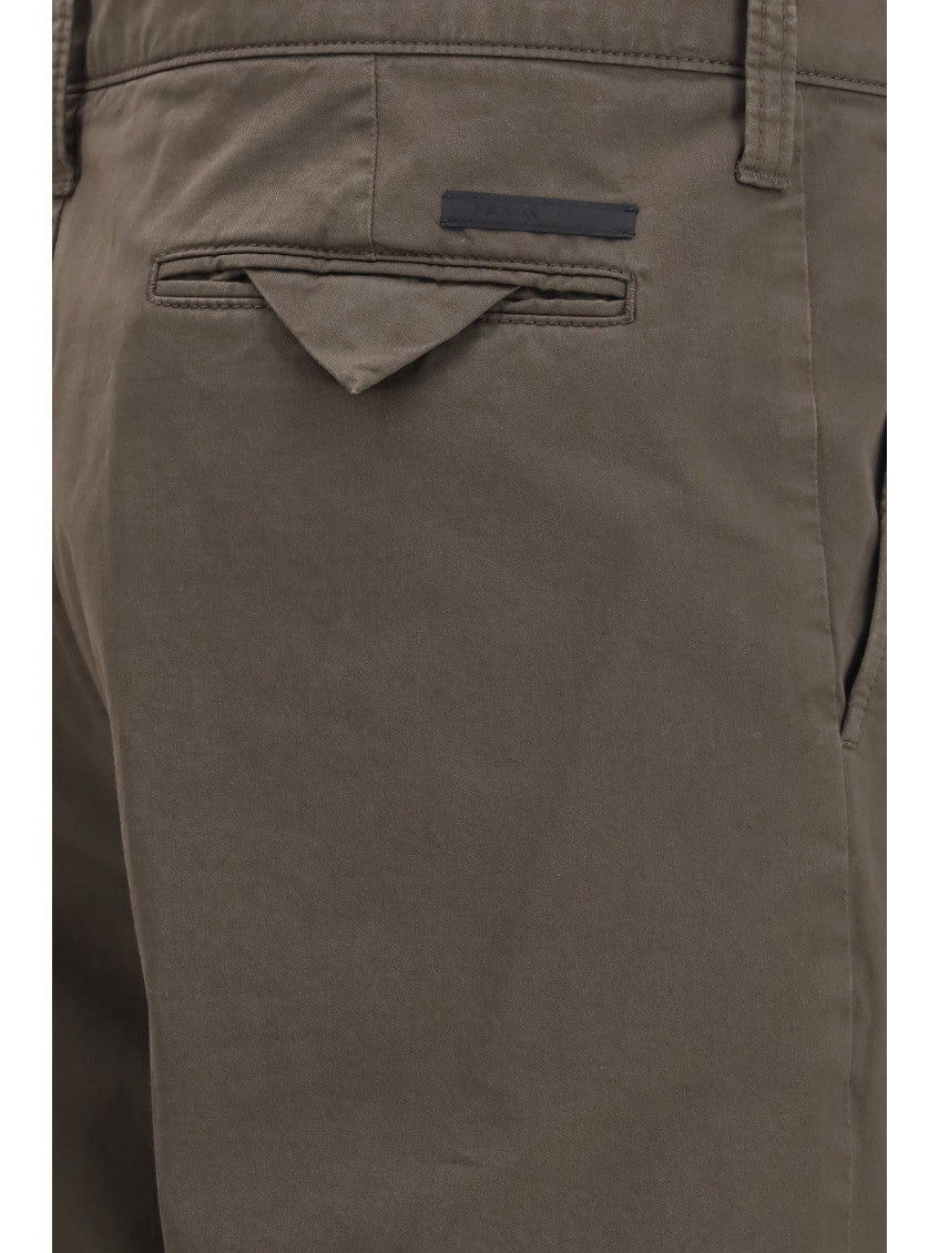 Olive Brown Straight Pants 3