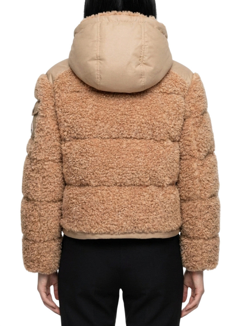 Brown Textured Hood Jacket 2