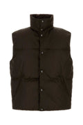 Brown Mock Collar Jacket 1