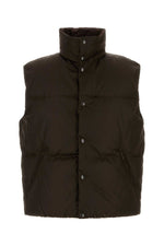 Brown Mock Collar Jacket 1