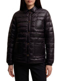 Black Quilted Shirt Collar Jacket 1
