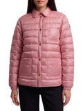 Pink Quilted Shirt Collar Jacket 1