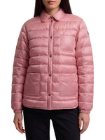 Pink Quilted Shirt Collar Jacket 1