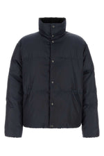 Navy Blue Mock Collar Jacket 1