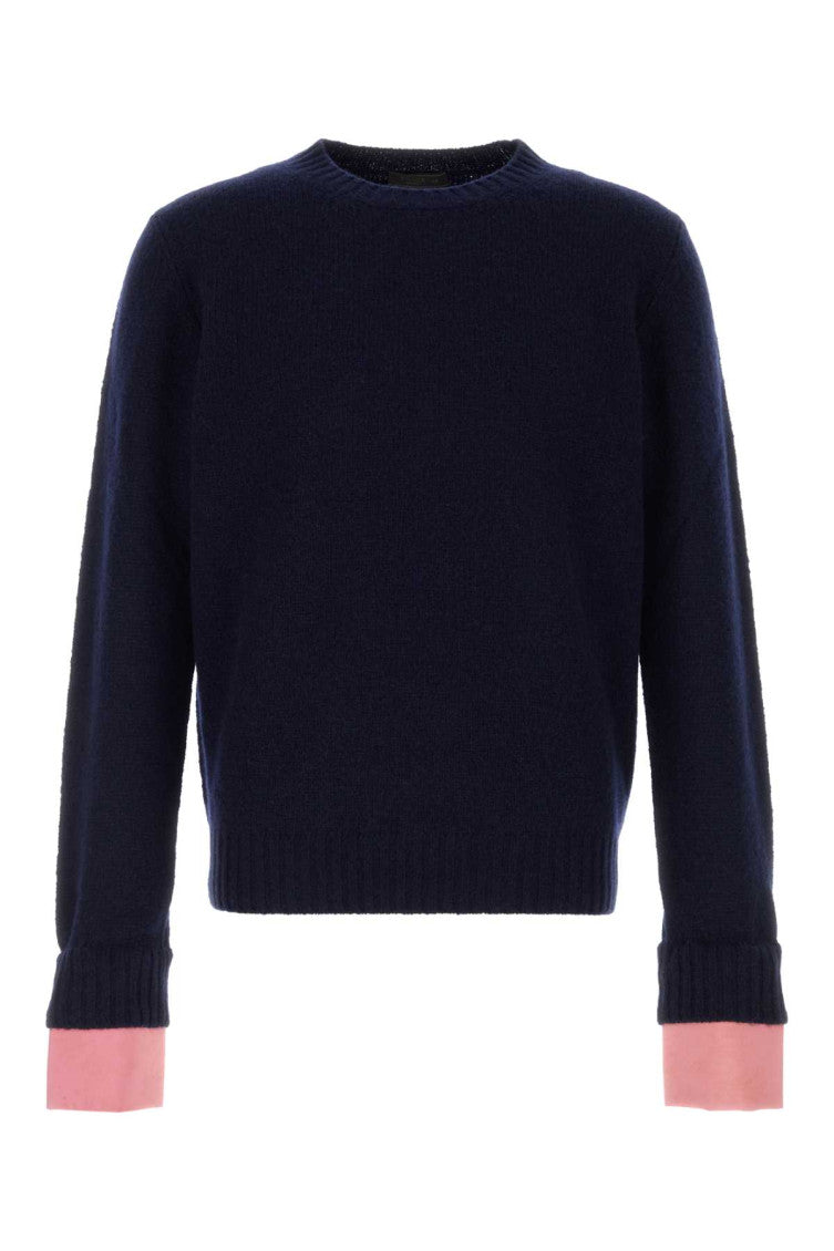 Navy Blue Crew Neck Sweater 1