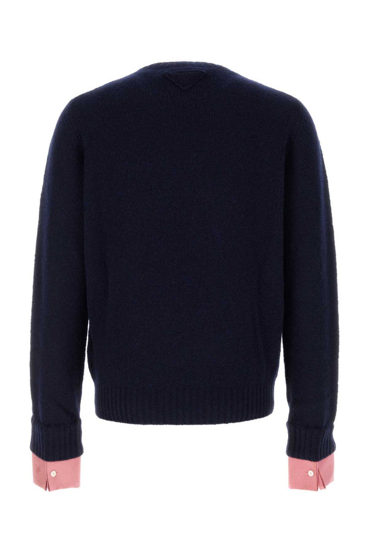 Navy Blue Crew Neck Sweater 2