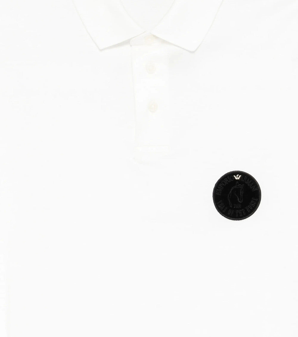 White Regular Logo Polo 3