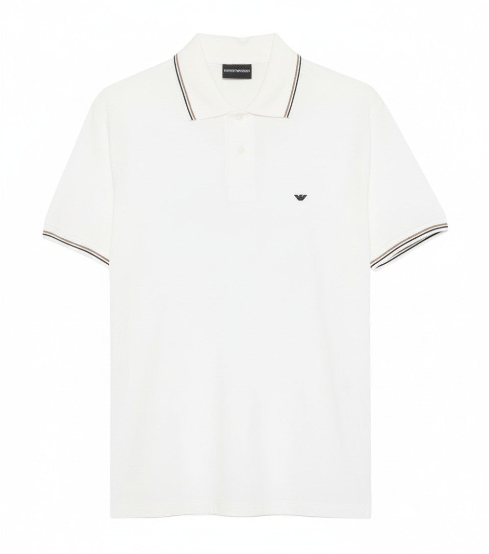 White Regular Logo Polo 1