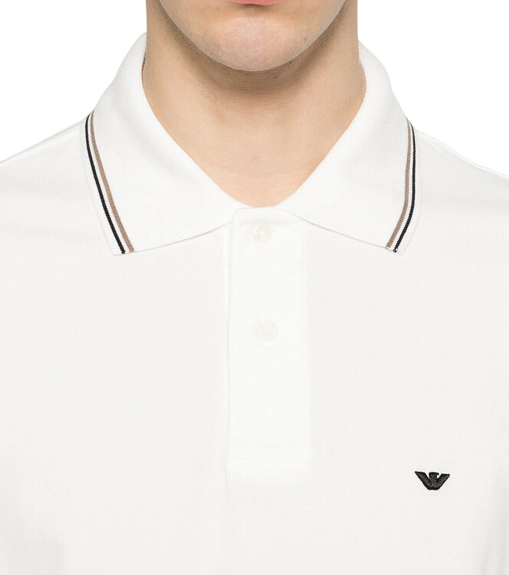White Regular Logo Polo 4