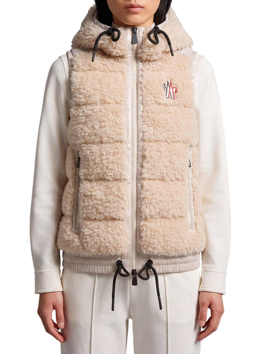 Beige Textured Hood Jacket 1