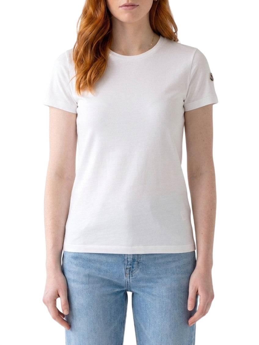 White Logo Crew Neck T-Shirt 1