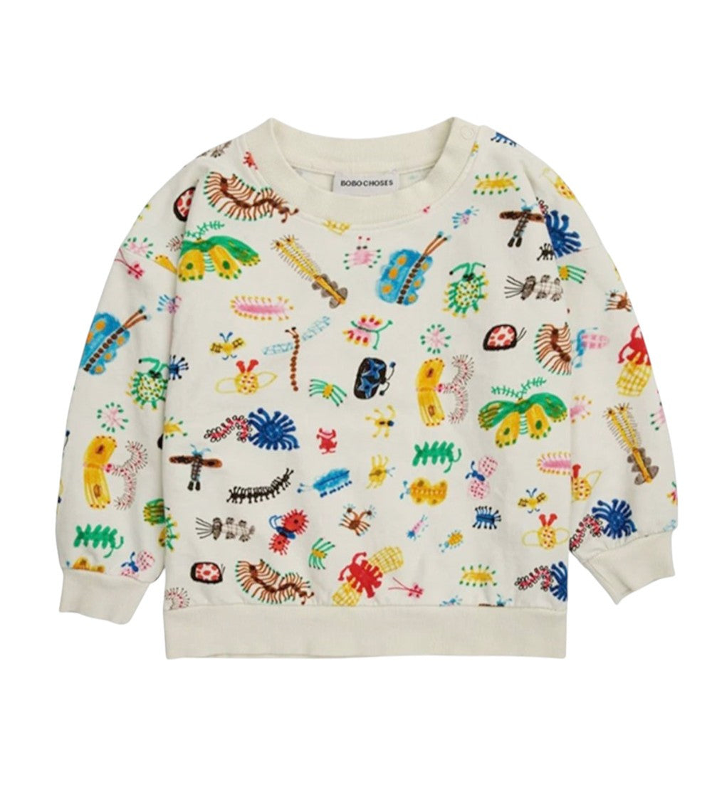 Babies White Printed Sweatshirt 1