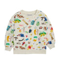 Babies White Printed Sweatshirt 1