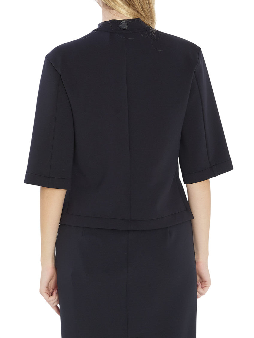 Black Mock Collar T-Shirt 2