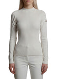 White Knitted Crew Neck Sweater 1