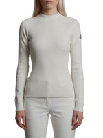 White Knitted Crew Neck Sweater 1