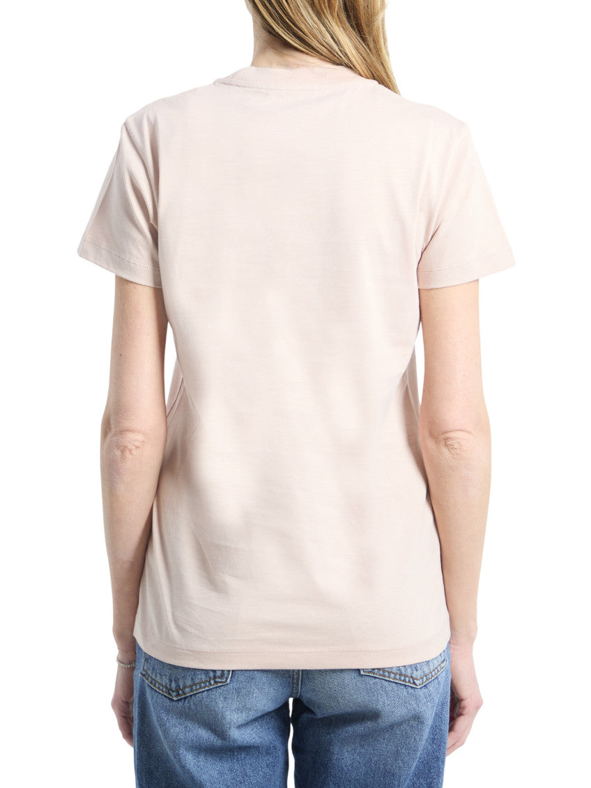 Light Pink Logo Crew Neck T-Shirt 2