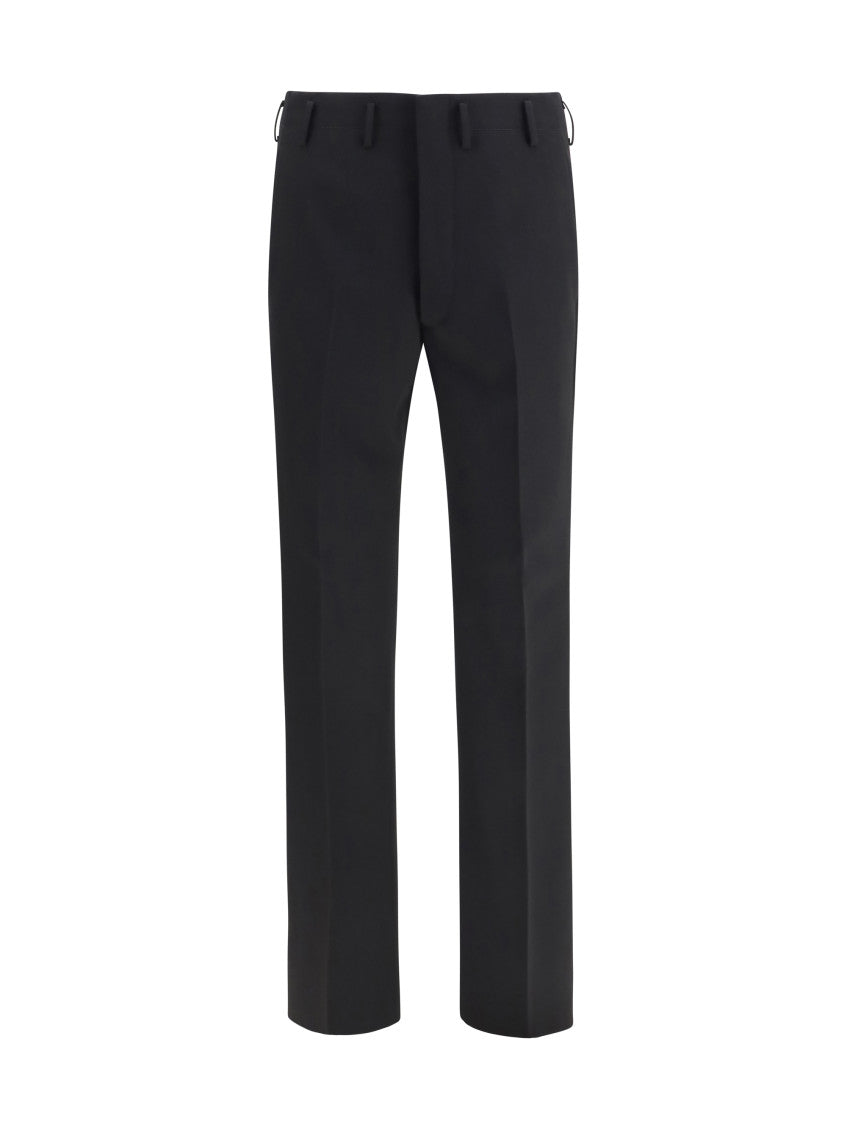 Black Flat Front Trousers 1
