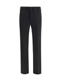 Black Flat Front Trousers 1