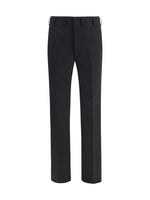 Black Flat Front Trousers 1