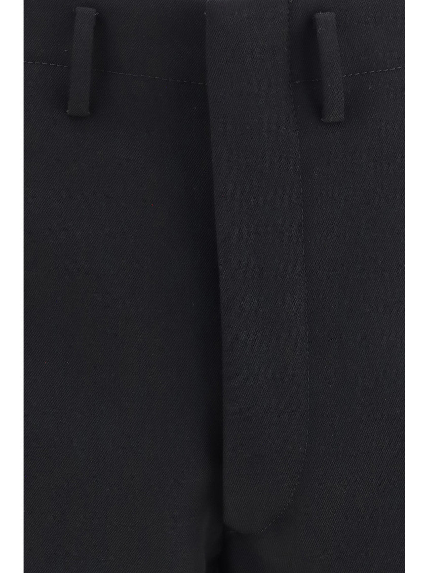 Black Flat Front Trousers 3