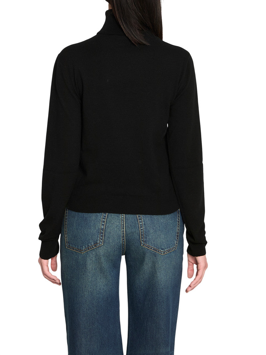 Black Turtle Neck Sweater 2