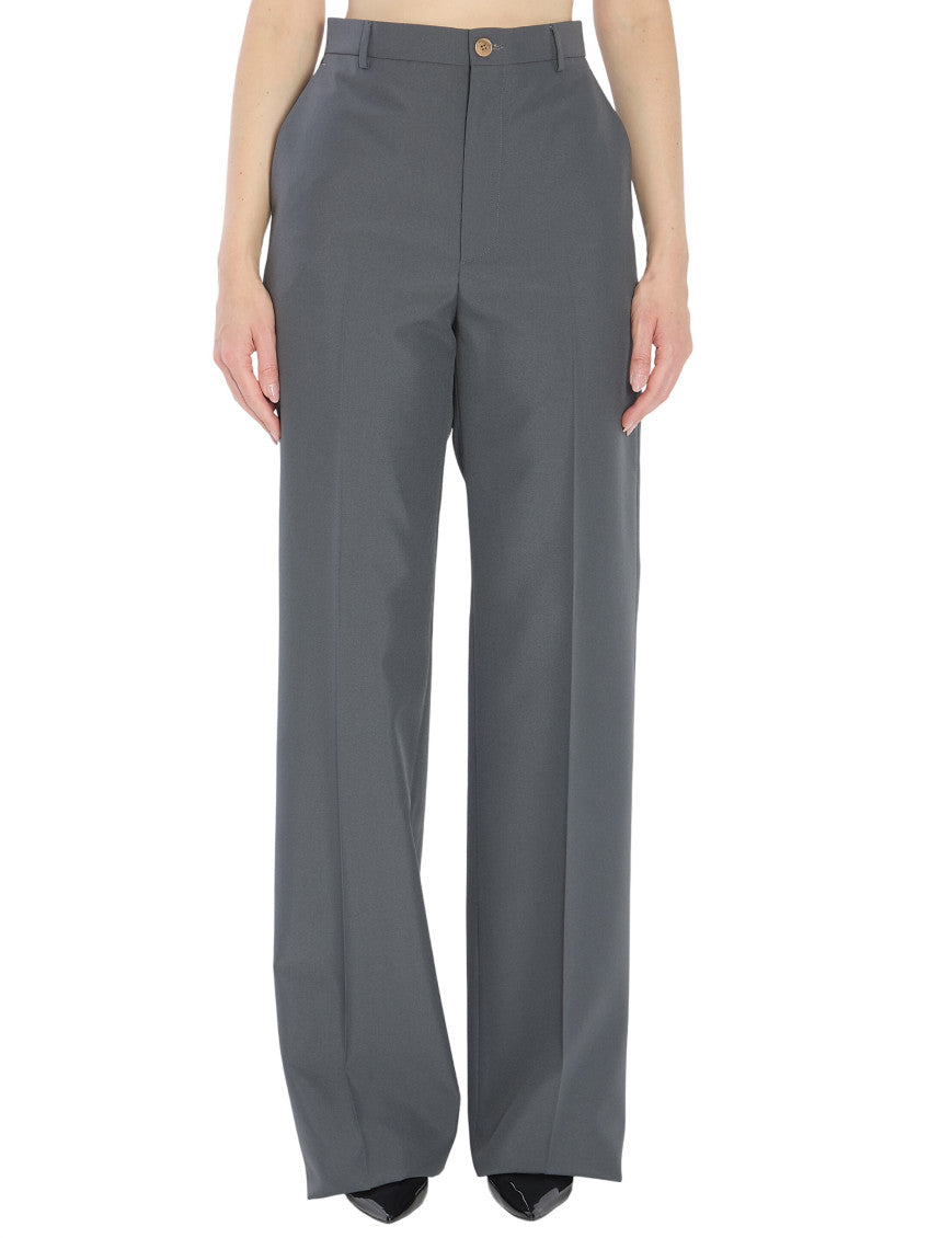Grey Regular Flat Front Pant 1