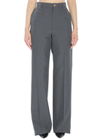 Grey Regular Flat Front Pant 1