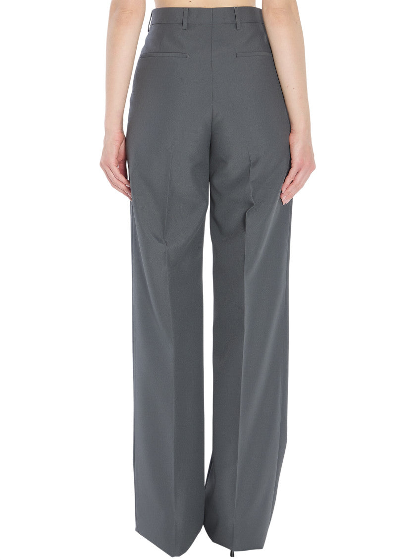 Grey Regular Flat Front Pant 2