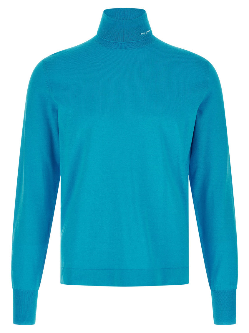 Light Blue Turtle Neck Sweater 1