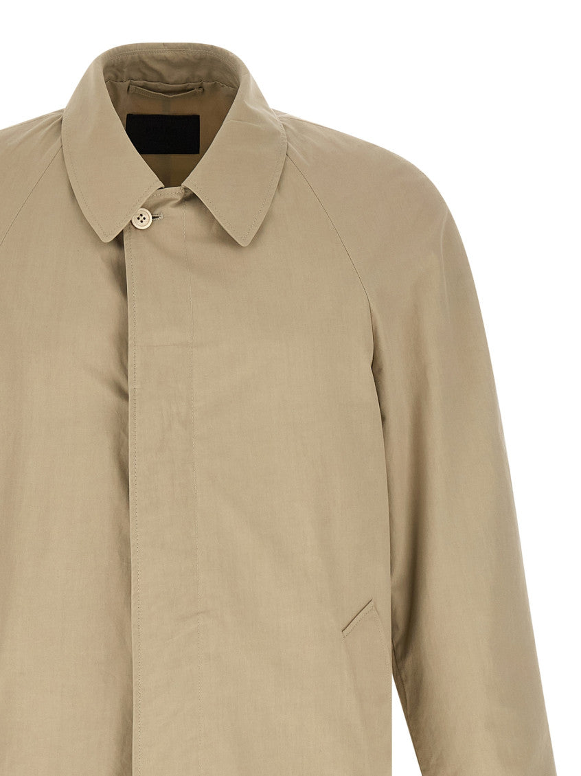 Beige Straight Trench Coat 3