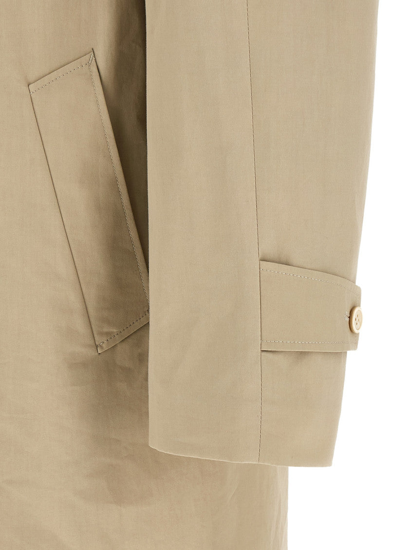 Beige Straight Trench Coat 4