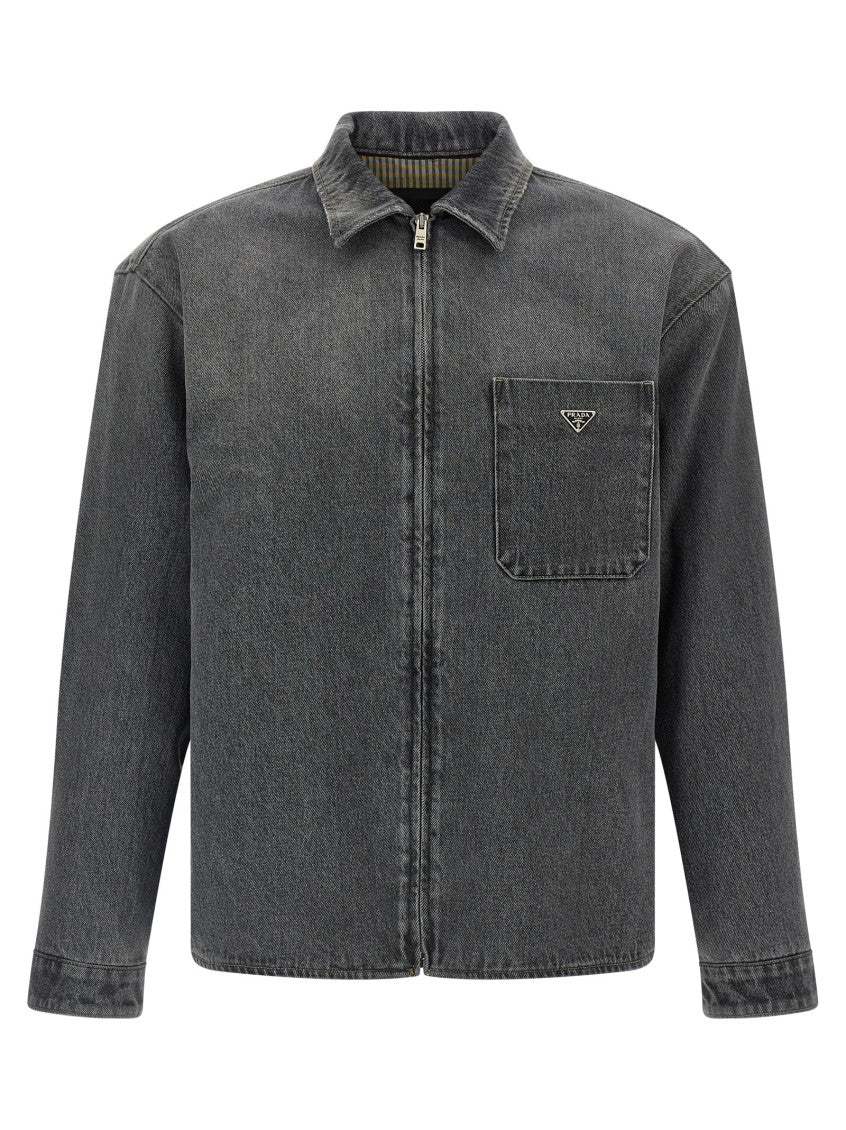 Dark Grey Zip Shirt 1