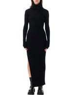 Black Turtle Neck Maxi Dress 1
