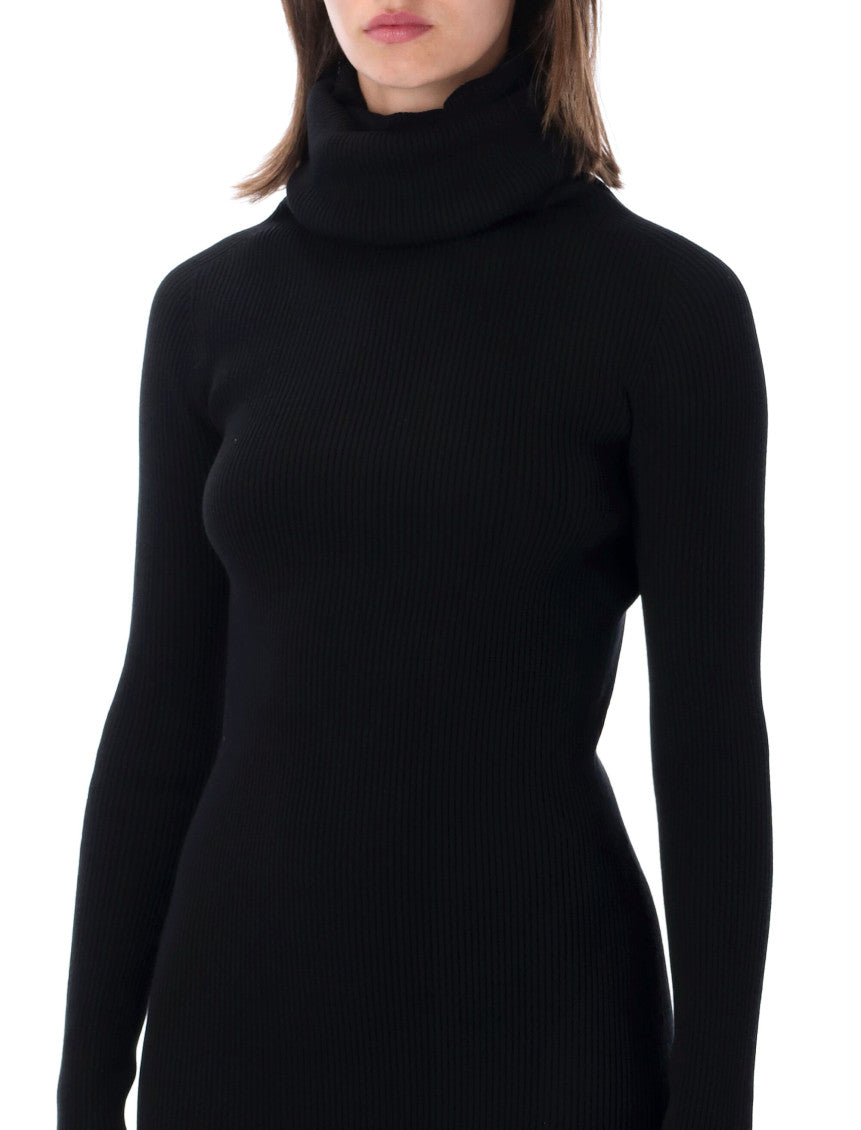 Black Turtle Neck Maxi Dress 3