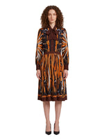 Multicolor Printed Knee Length Dress 1