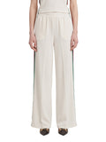 White Relaxed Elasticated Pants 1