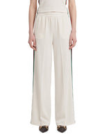 White Relaxed Elasticated Pants 1