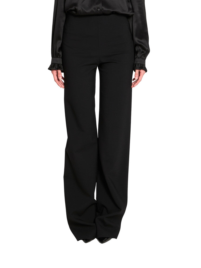 Black Regular Flat Front Pant 1