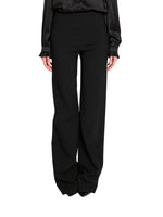 Black Regular Flat Front Pant 1