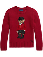 Girls Red Graphic Sweater 1