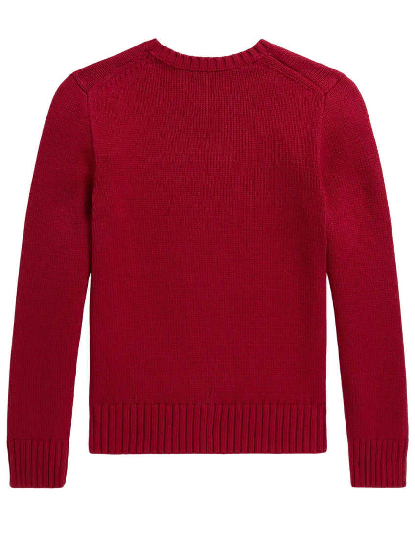 Girls Red Graphic Sweater 2